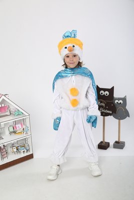 Детский карнавальный костюм снеговика snowman deluxe фото