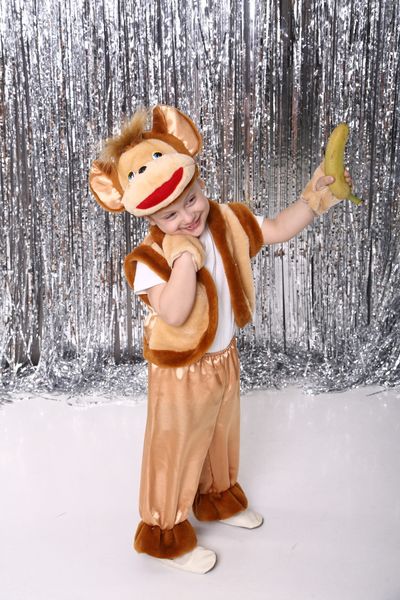 Детский новогодний костюм обезьянки на мальчика monkey фото