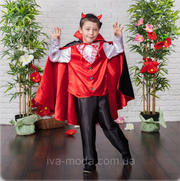 Детский карнавальный костюм вампир (чертик) vampire фото