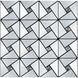 Самоклеющаяся алюминиевая плитка серебро со стразами 300х300х3мм SW-00001325 (D) 991943500 фото 1