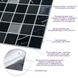 Самоклеюча поліуретанова плитка чорно-біла мозаїка 305х305х1мм (D) SW-00001149 991943508 фото 2