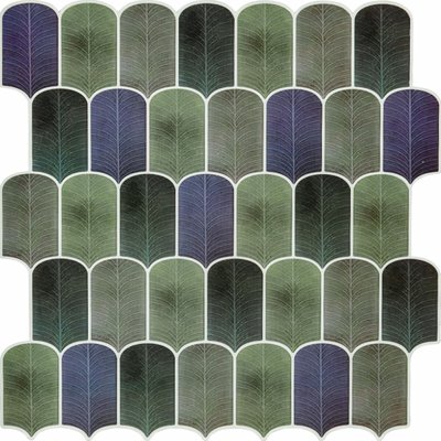 Самоклеющаяся полиуретановая плитка серо-фиолетовая мозаика 305х305х1мм (D) SW-00001194 991943509 фото