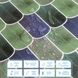 Самоклеющаяся полиуретановая плитка серо-фиолетовая мозаика 305х305х1мм (D) SW-00001194 991943509 фото 4