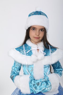 Карнавальний дитячий костюм снігуроньки люкс Snow White Lux фото