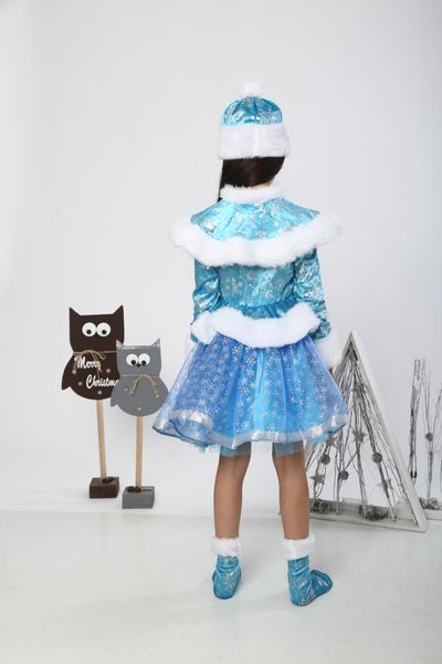 Детский карнавальный костюм снегурочки люкс Snow White Lux фото