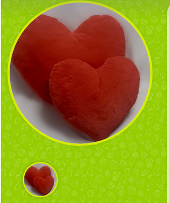Подушка в вигляді серця/алий dear heart 90 фото