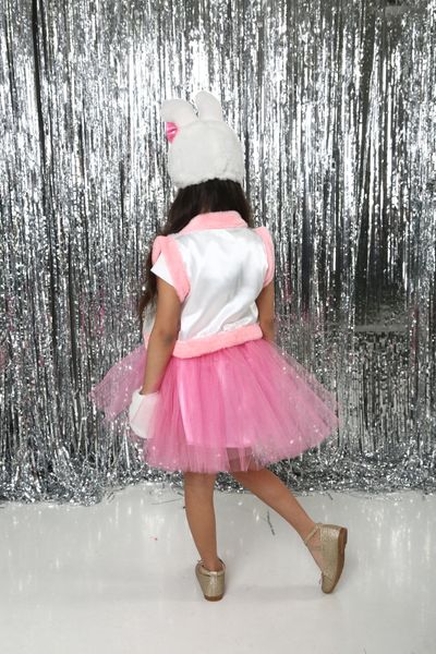 Дитячий новорічний костюм зайкі для дівчинки bunny girl фото
