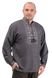 Мужская сорочка-вышиванка Орнамент (темно-серый) 020023_60 фото 1