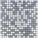 Самоклеющаяся алюминиевая плитка серебряная мозаика со стразами 300х300х3мм SW-00001824 (D) 991943840 фото 1