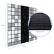 Самоклеющаяся алюминиевая плитка серебряная с чёрным мозаика 300х300х3мм SW-00001825 (D) 991943838 фото 2