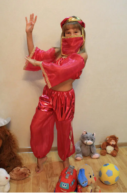 Костюм дитячий карнавальний "Східна красуня" червноний vostochna-krasunia фото