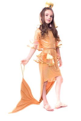 Маскарадний костюм золотой рыбки для девочки zl-ryb-iv фото