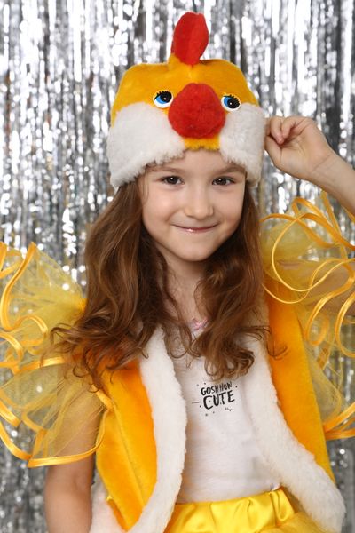 Дитячий новорічний костюм на дівчинку Курочка chicken фото