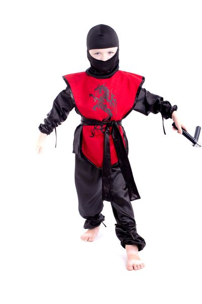 Детский карнавальный костюм нинзи красный ninja red фото
