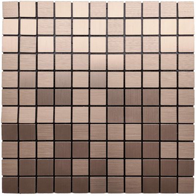 Самоклеющаяся алюминиевая плитка медная мозаика 300х300х3мм SW-00001157 991943497 фото