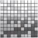 Самоклеюча алюмінієва плитка срібна мозаїка 300х300х3мм SW-00001167 (D) 991943499 фото 1