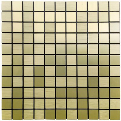 Самоклеющаяся алюминиевая плитка зеленое золото мозаика 300х300х3мм SW-00001168 (D) 991943498 фото